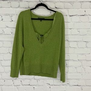 Cashmere Deep V Sweater Lafayette 148